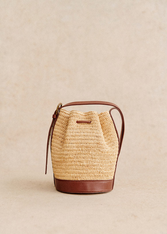 Mini farrow Raphia Bucket