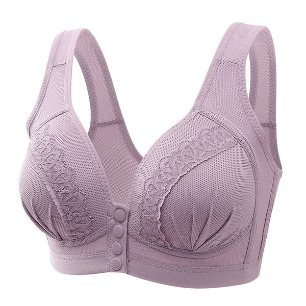 💕BUY 1 GET 2 FREE💕-2025 Front Button Breathable Skin-Friendly Cotton Bra