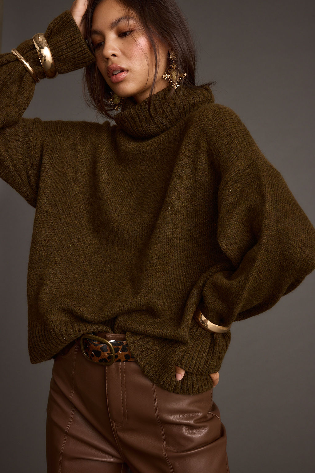 Cedar Oversized Sweater Turtleneck