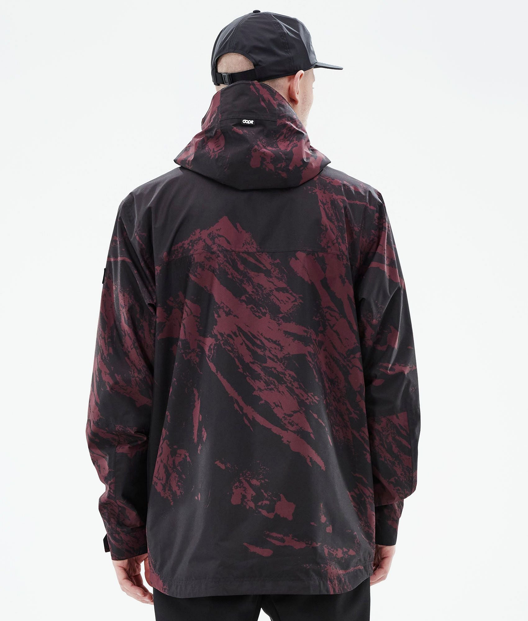 Outdoor Jacket For Men Paint Burgundy