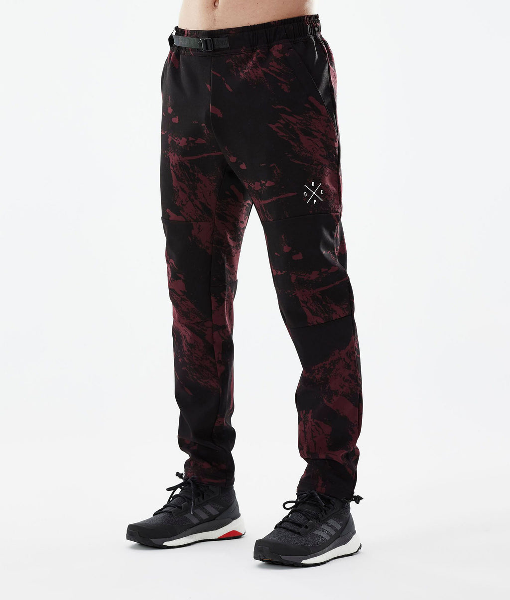 Outdoor Pants For Men Paint Burgundy