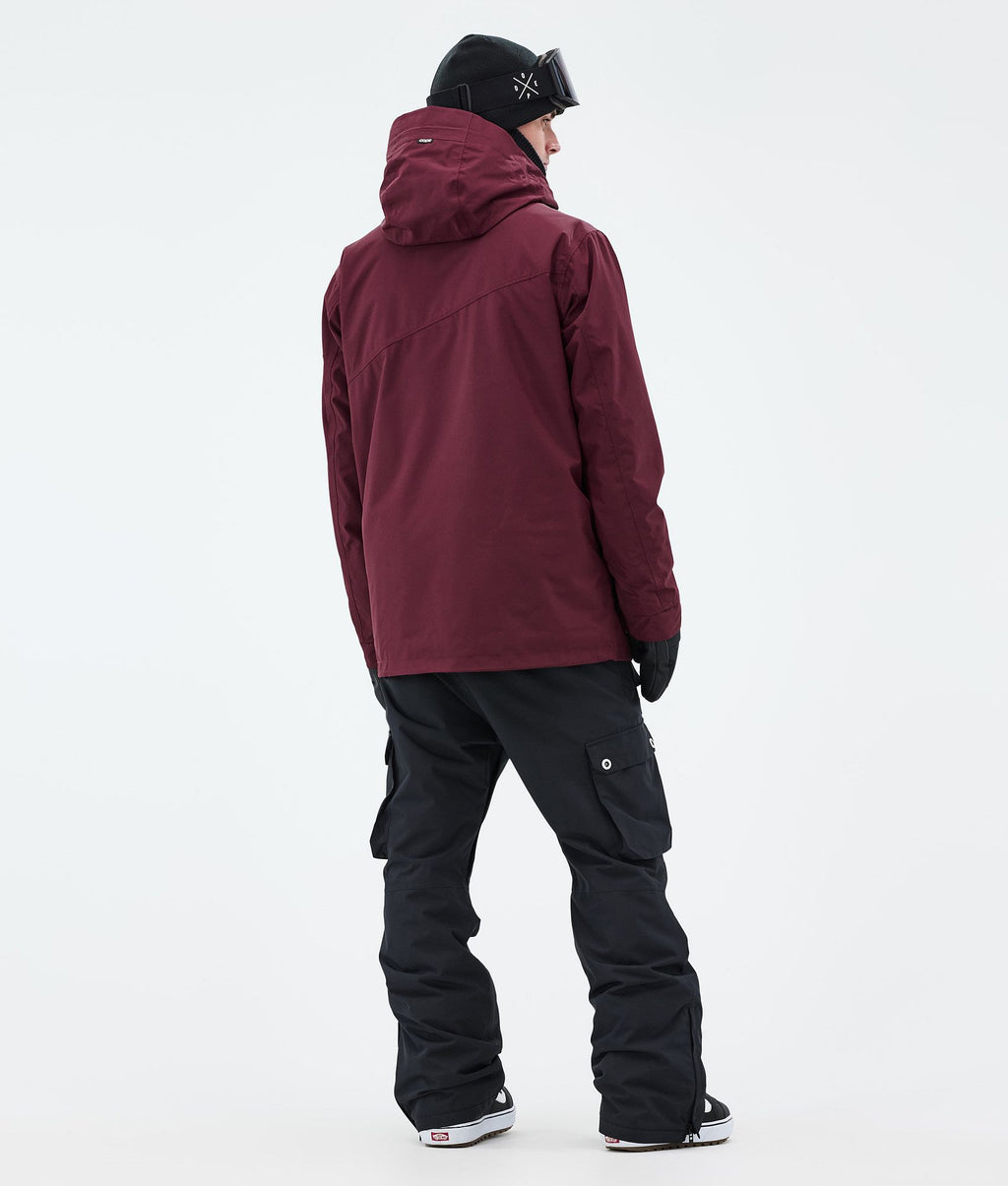 Snowboard Jacket For Men Burgundy