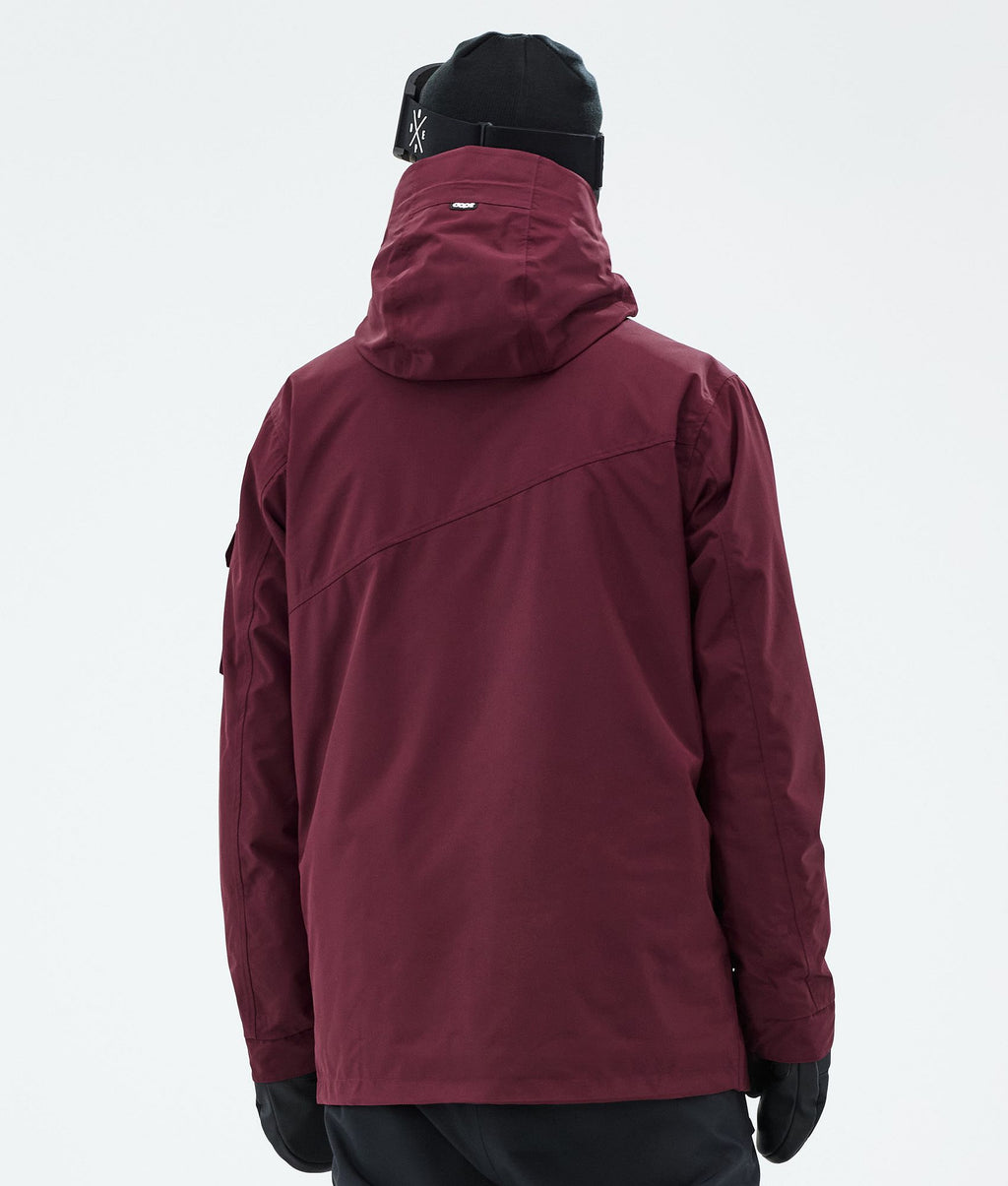 Snowboard Jacket For Men Burgundy
