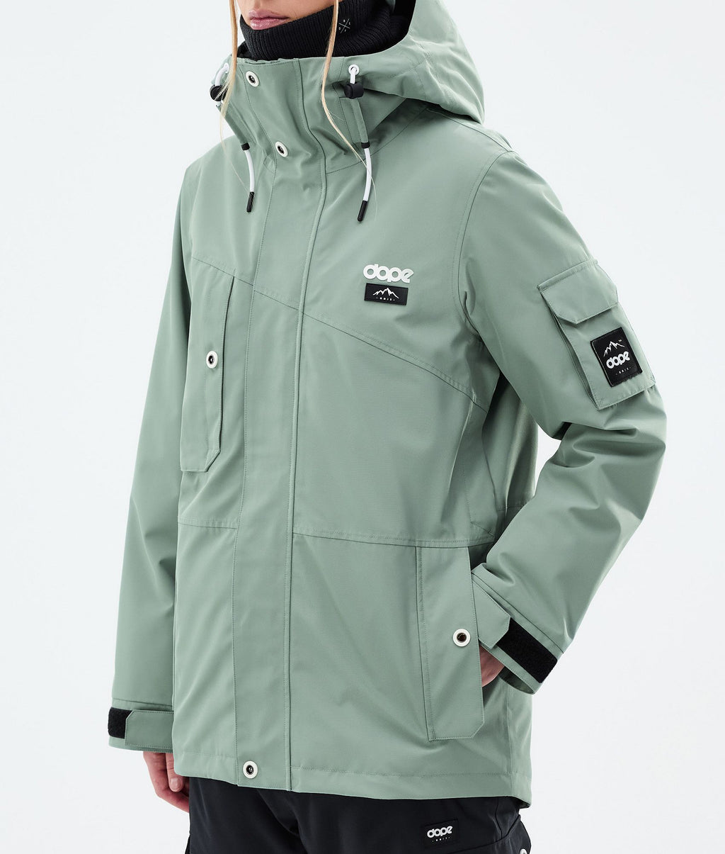 Snowboard Jacket For Women Faded Green