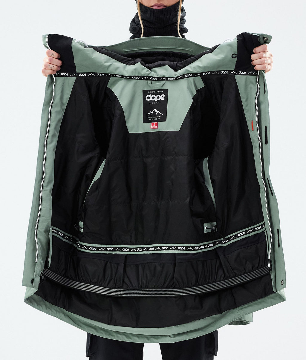 Snowboard Jacket For Women Faded Green