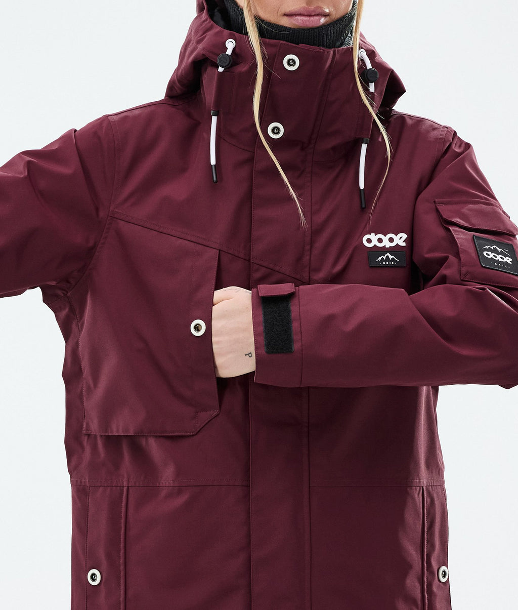 Snowboard Jacket For Women Burgundy