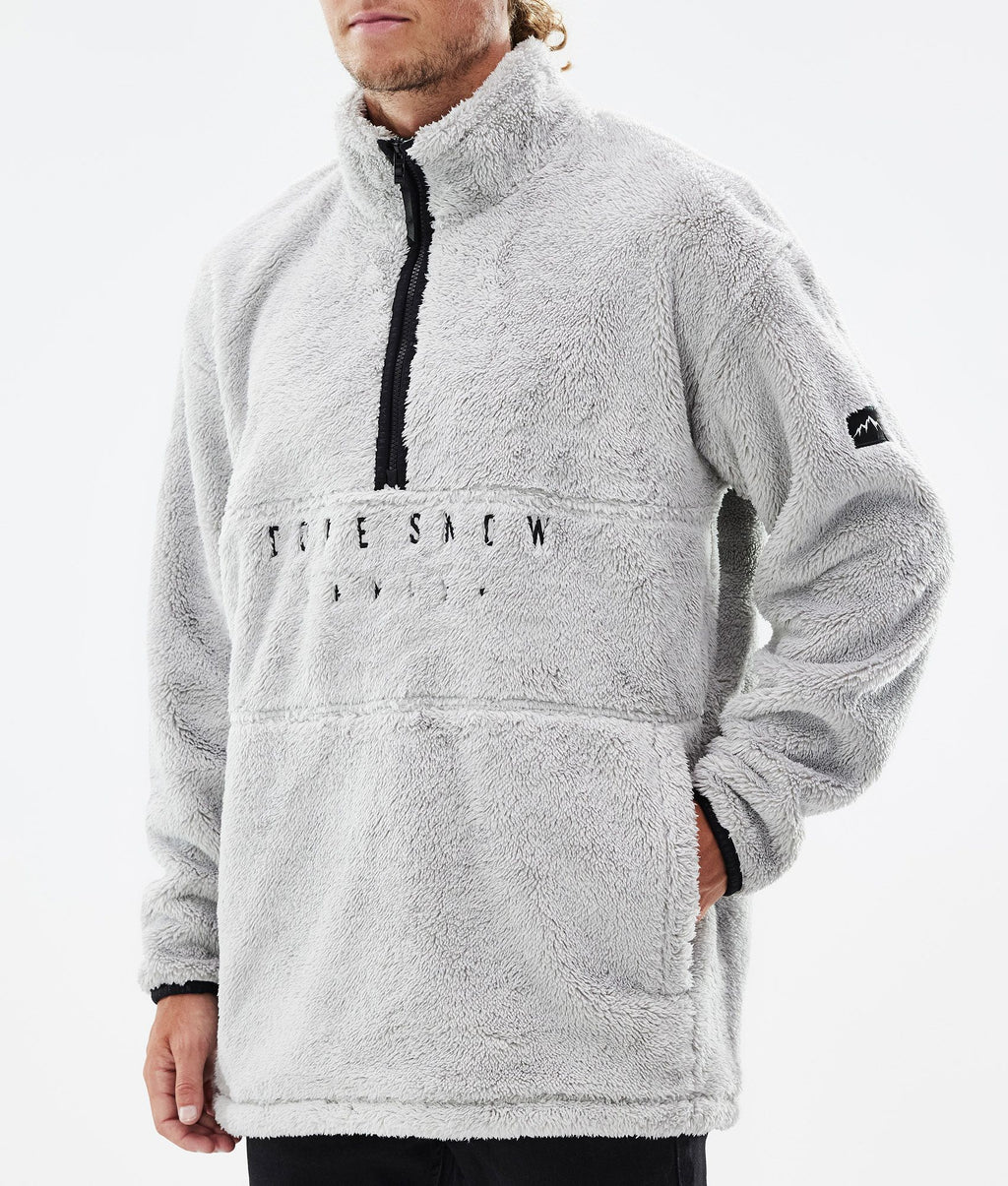 Fleece Sweater For Men Light Grey