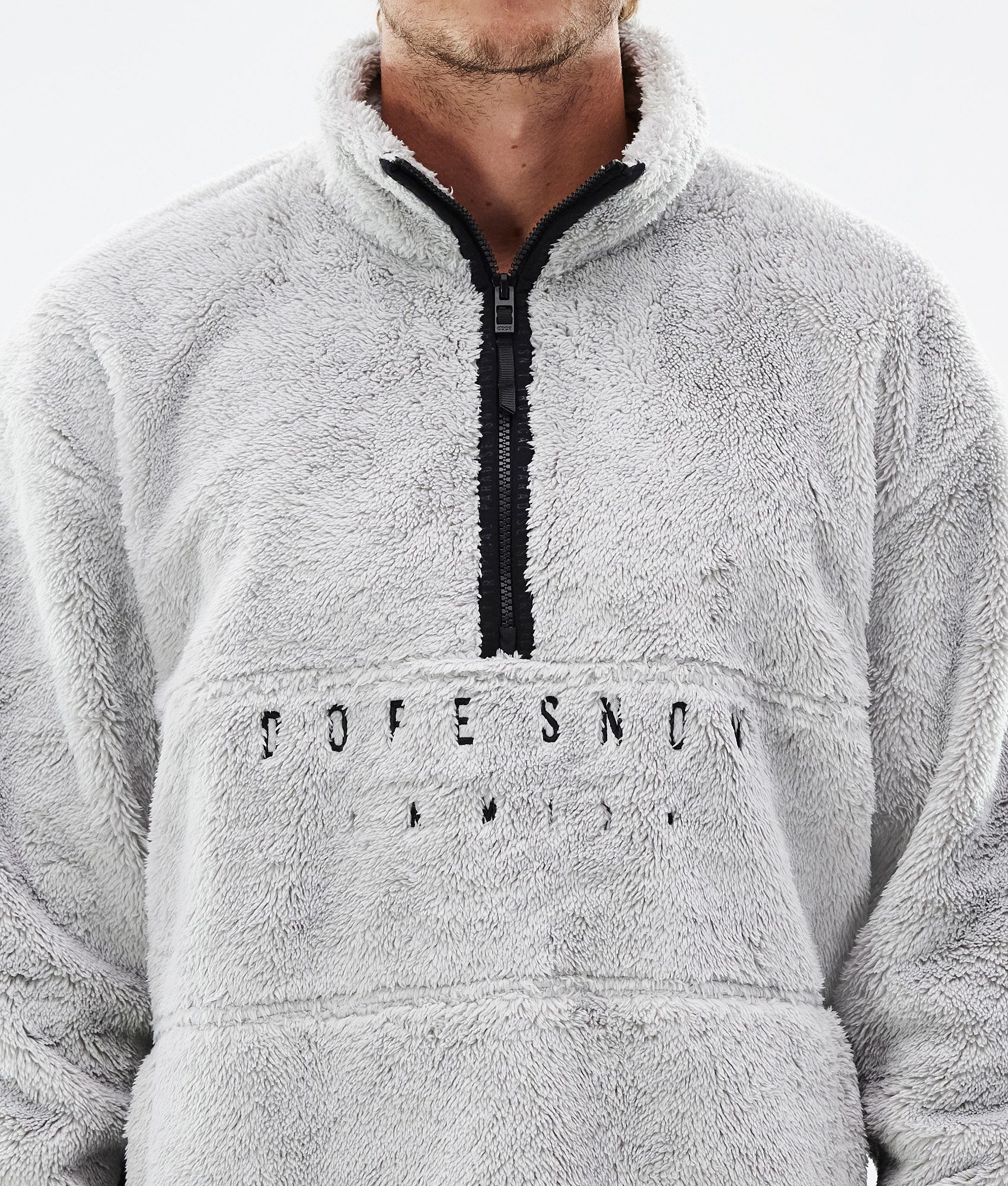 Fleece Sweater For Men Light Grey