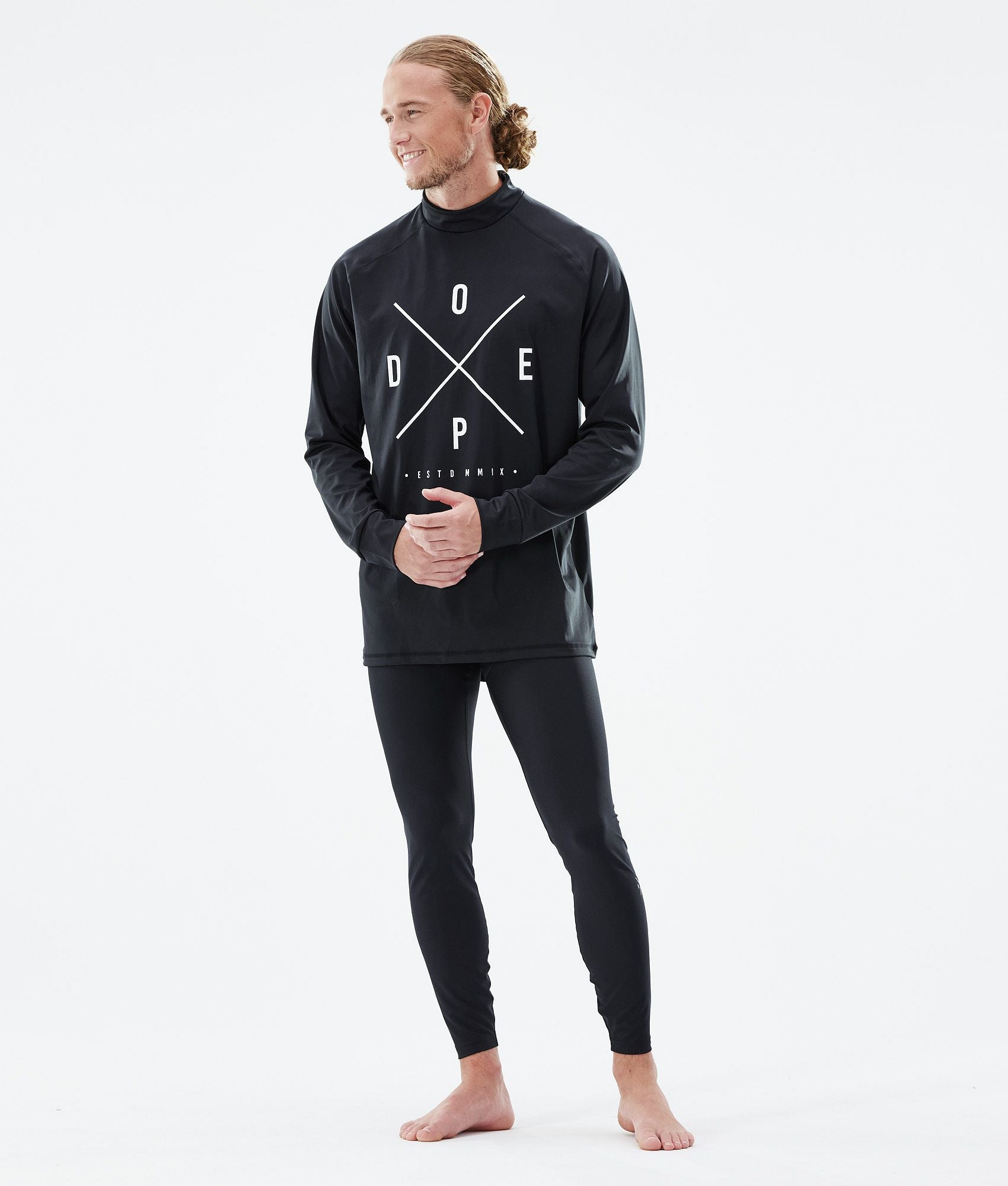 Base Layer Top For Men 2X-Up Black