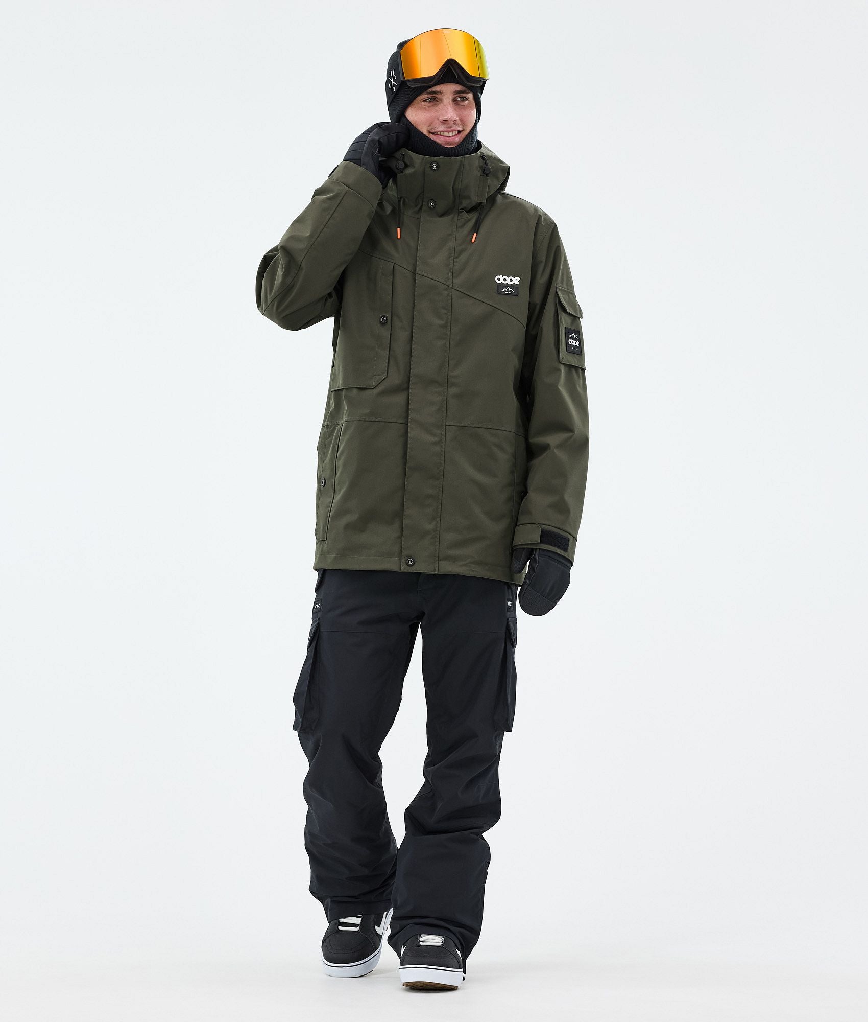 Snowboard Jacket For Men Olive Green