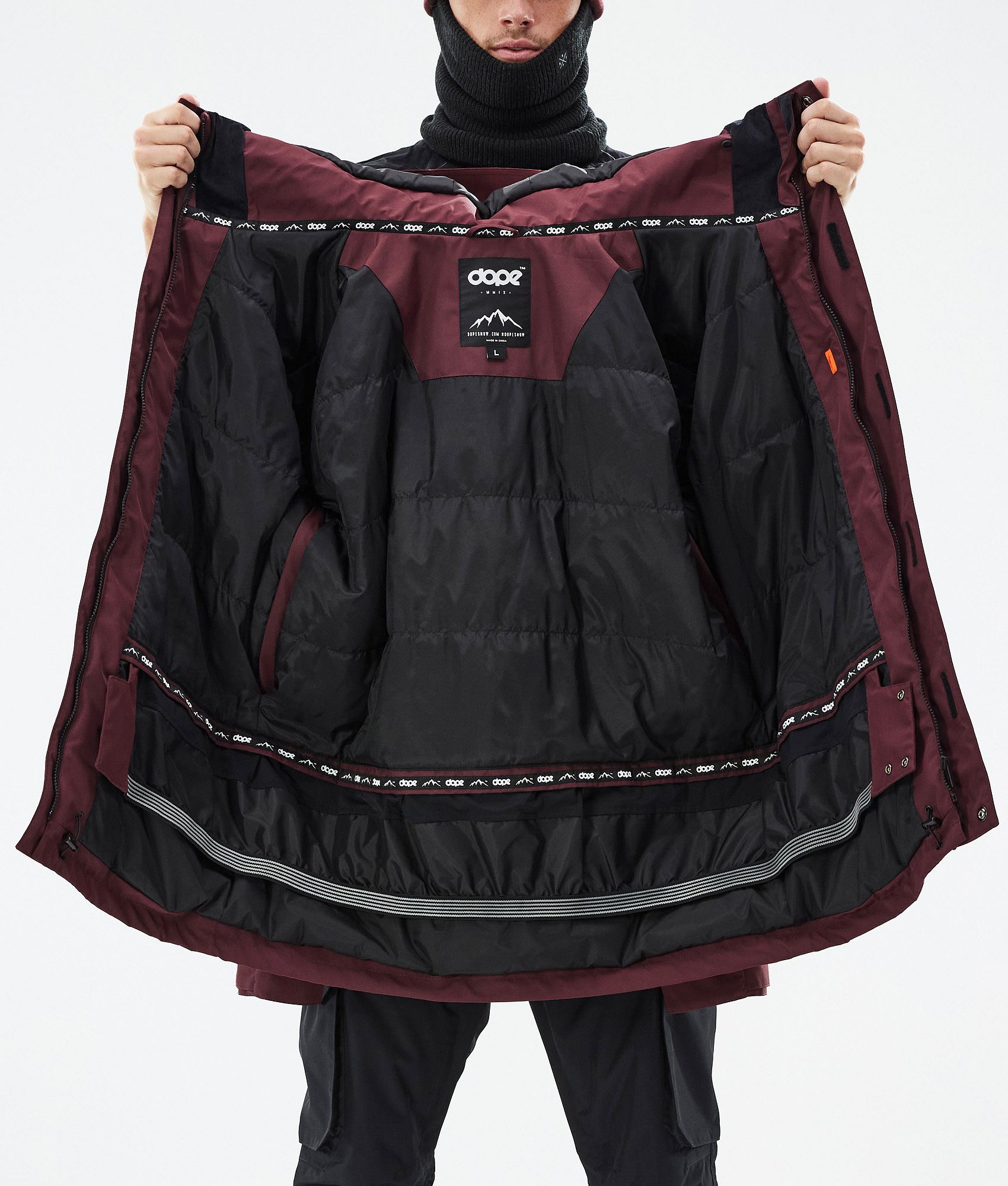 Snowboard Jacket For Men Don Burgundy