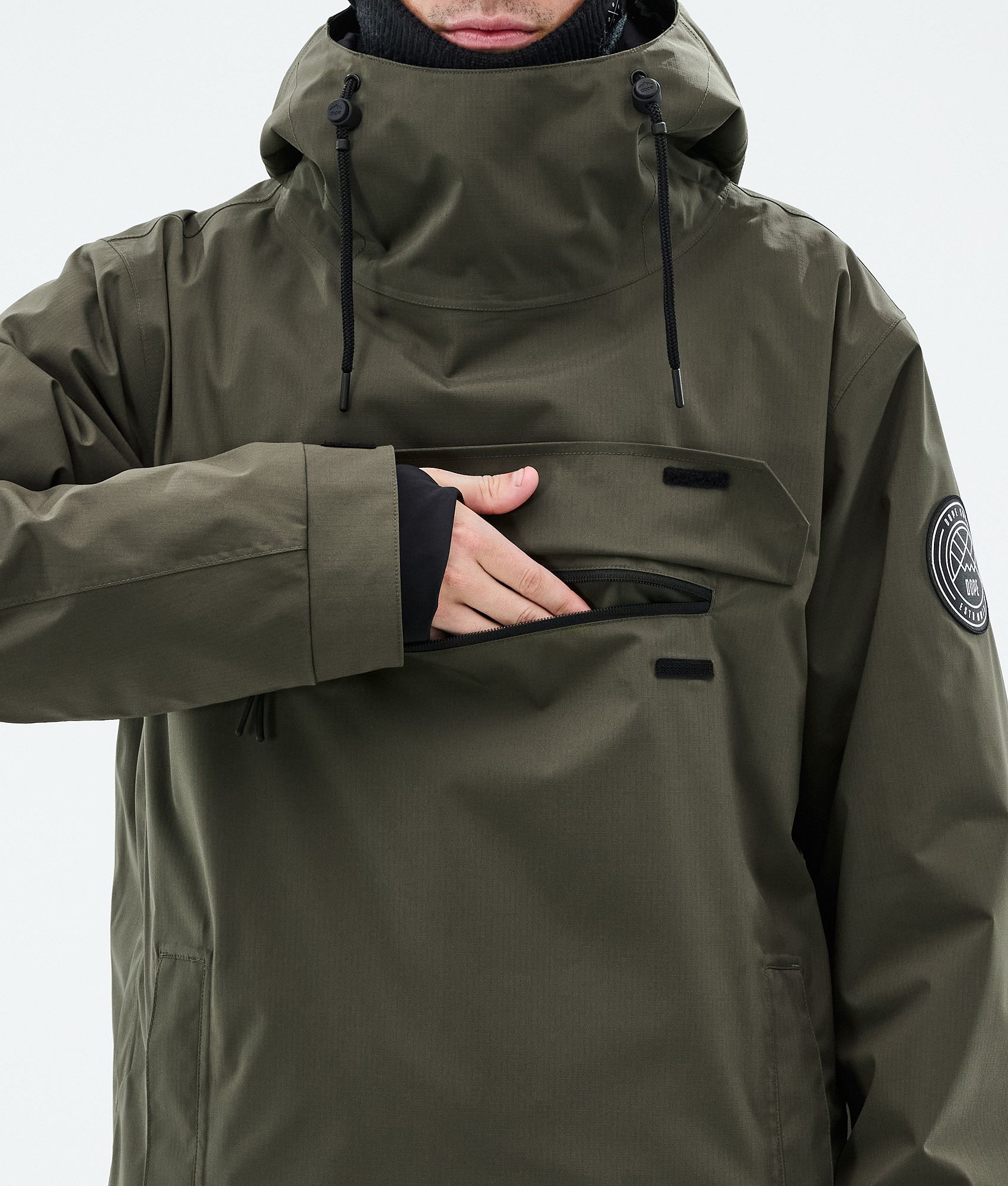 Snowboard Jacket For Men Olive Green