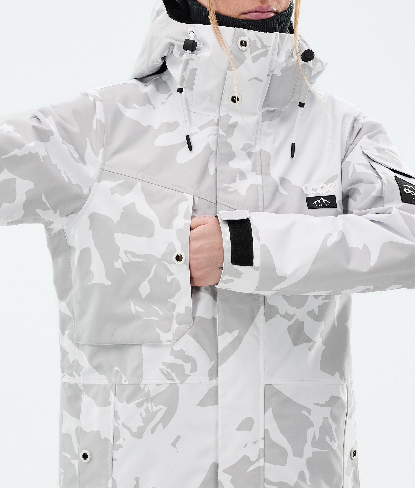 Snowboard Jacket For Women Grey Camo