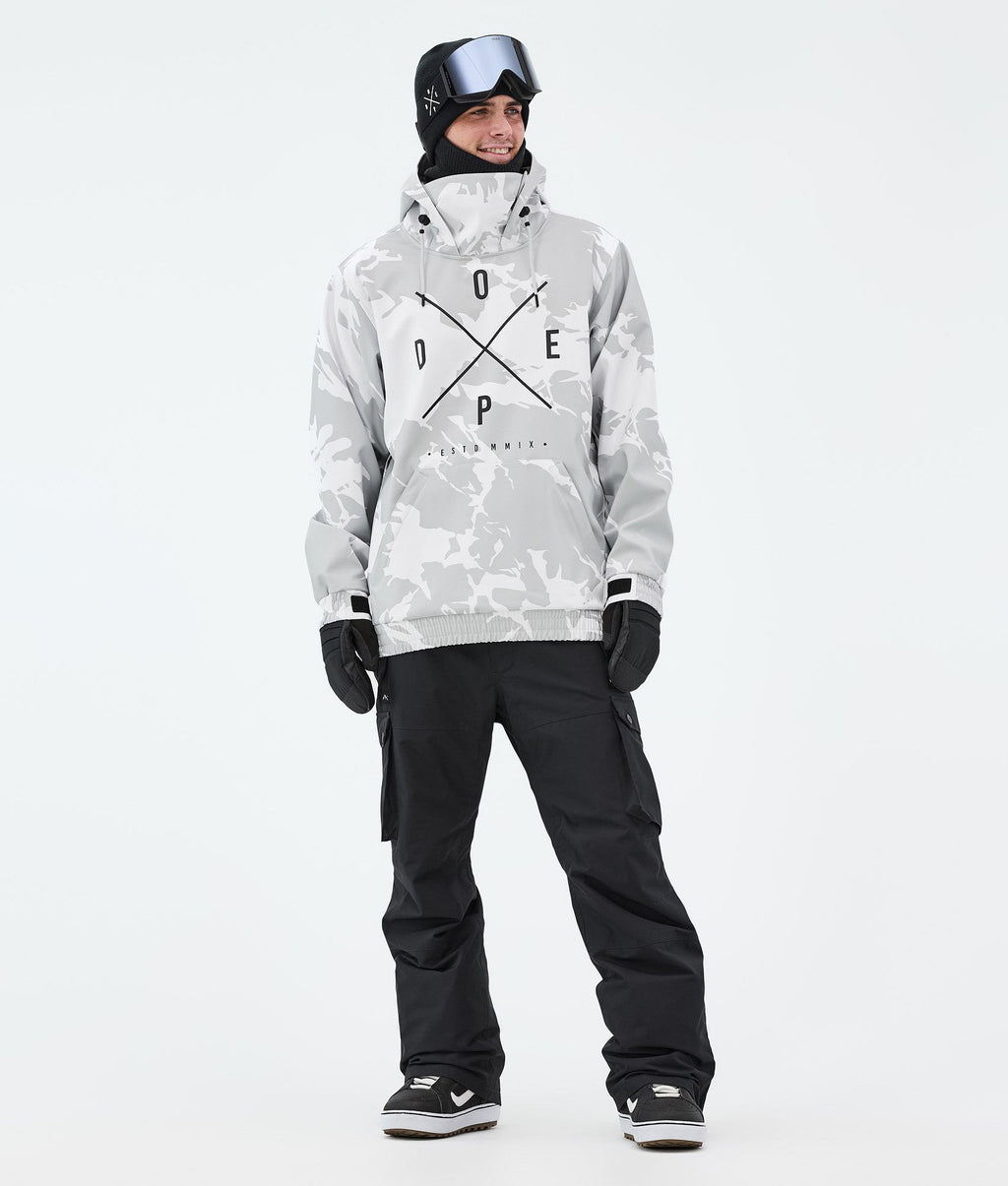 Snowboard Jacket For Men 2X-Up Grey Camo