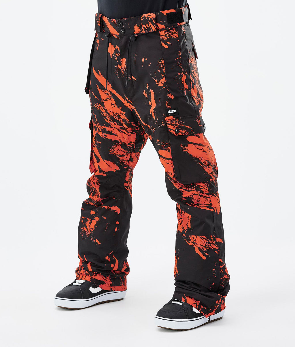 Snowboard Pants For Men Paint Orange