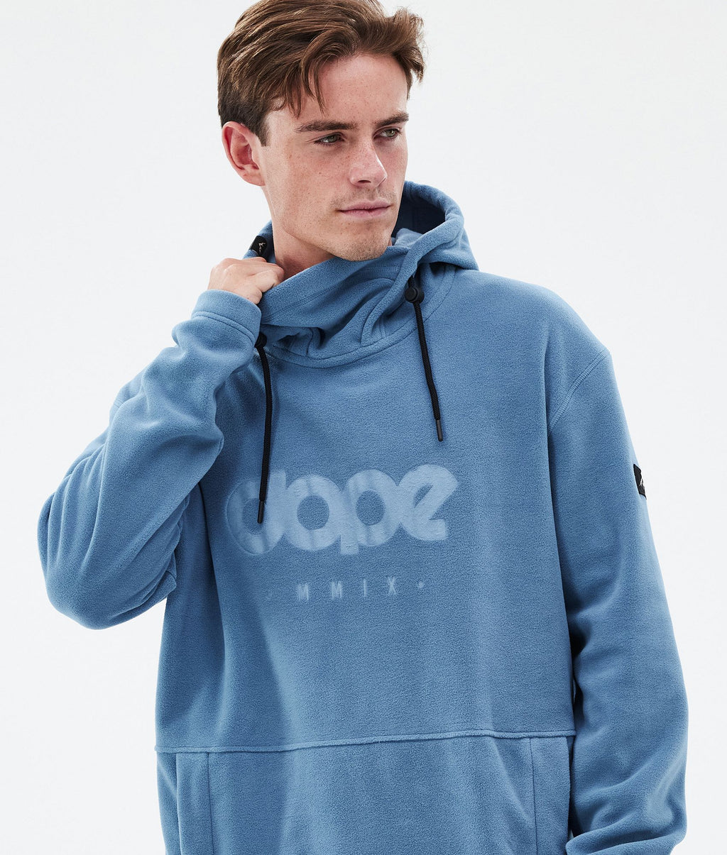 Fleece Hoodie For Men Blue Steel