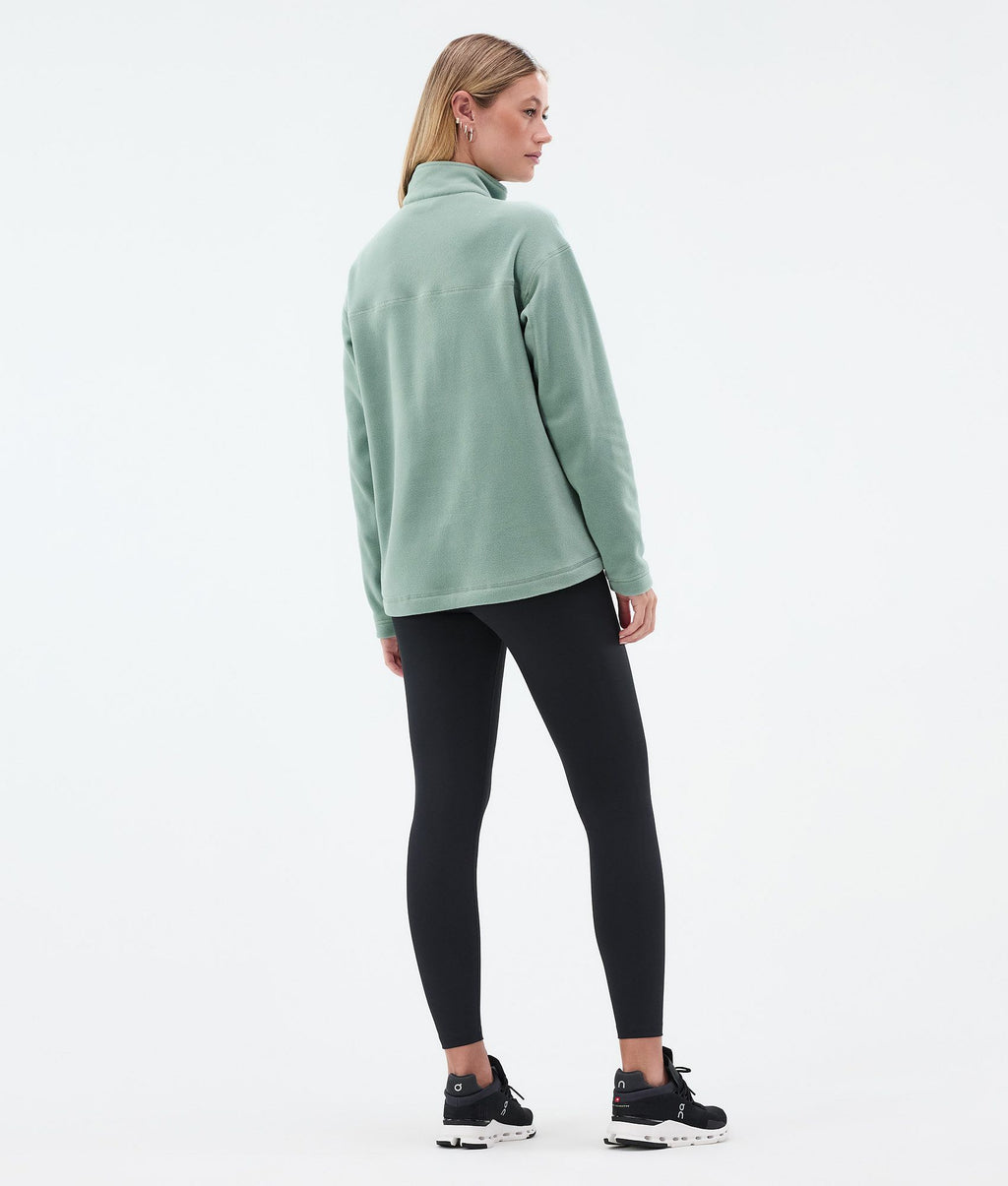 Fleece Sweater For Women Faded Green