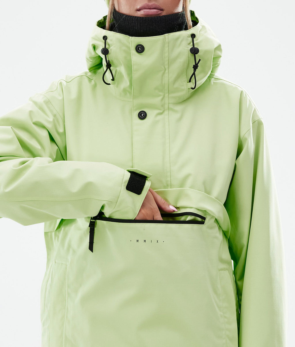 Snowboard Jacket For Women Faded Neon