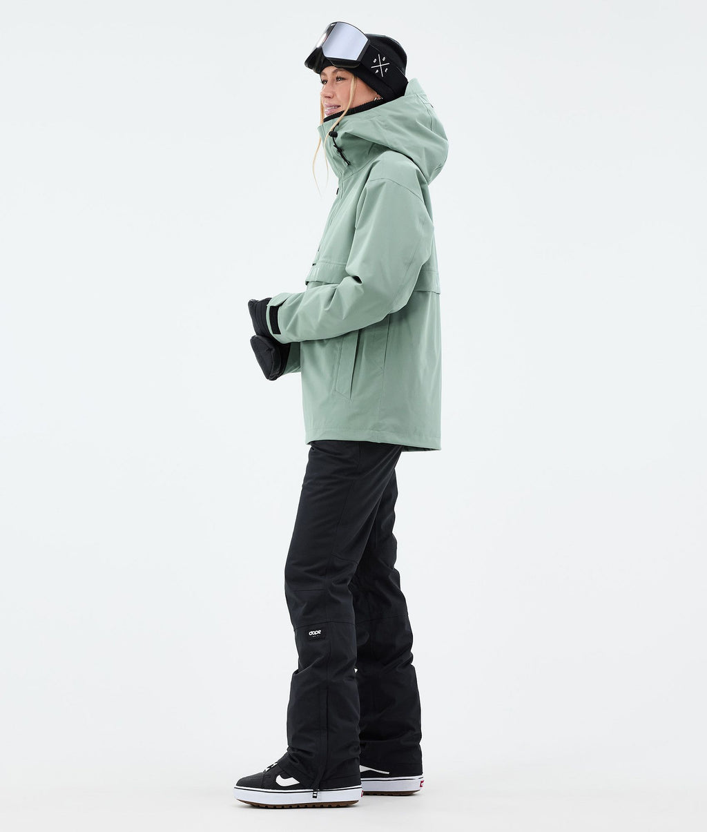 Snowboard Jacket For Women Faded Green