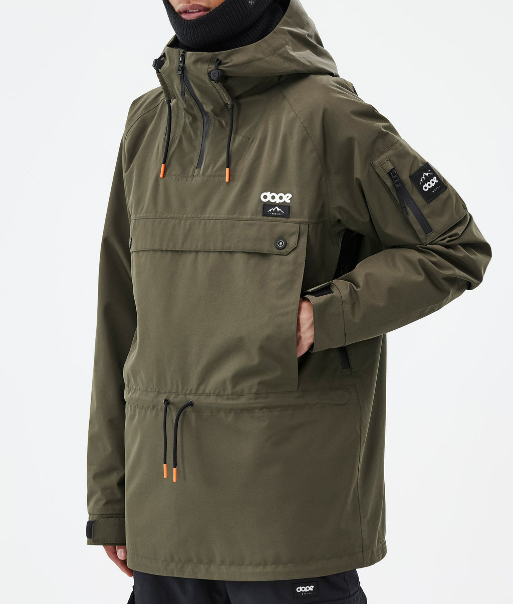 Snowboard Jacket For Men Olive Green