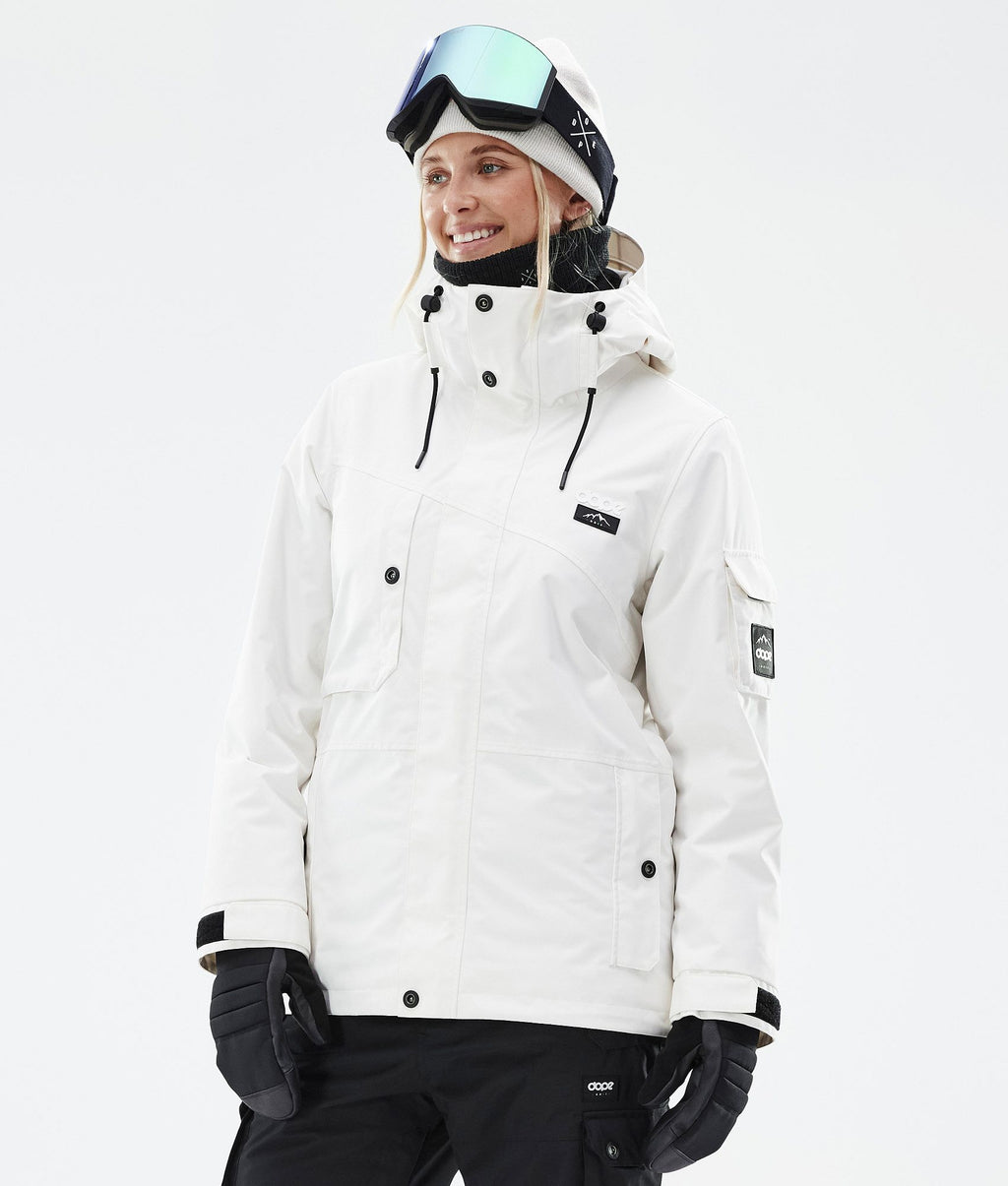 Snowboard Jacket For Women Old White