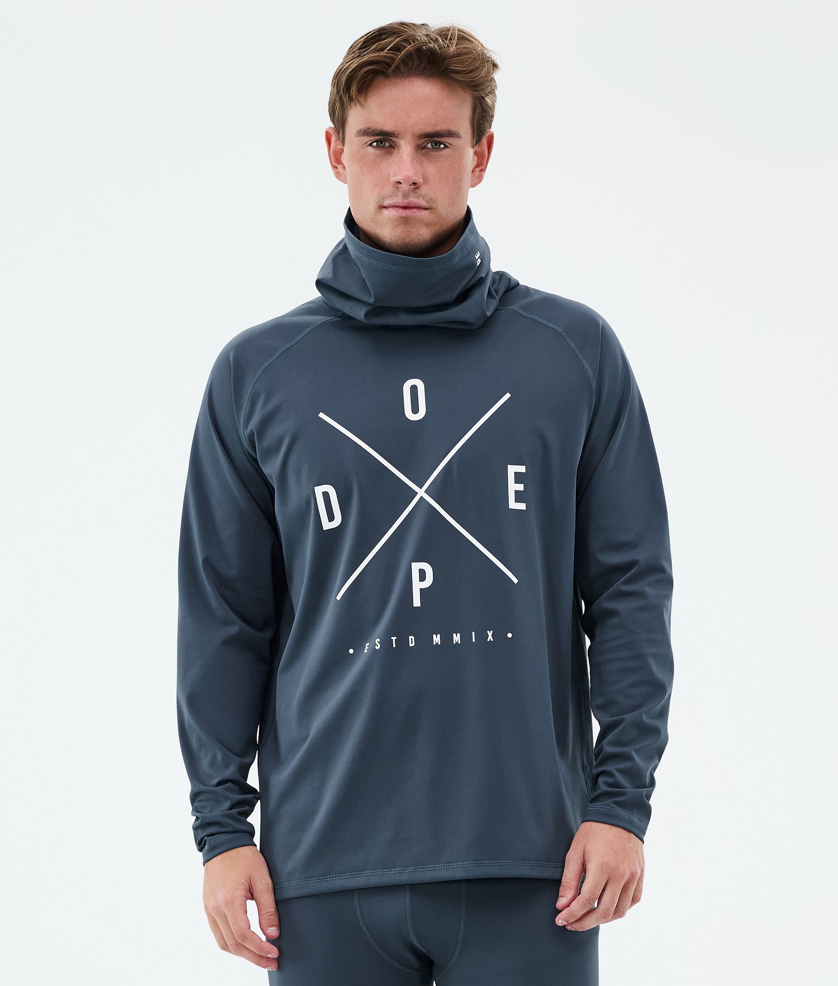 Base Layer Top For Men 2X-Up Metal Blue