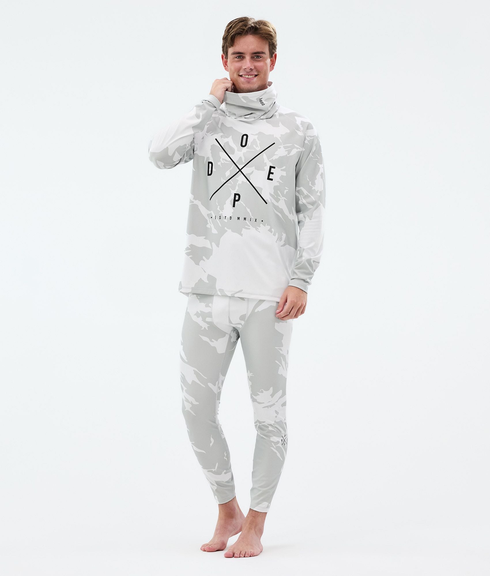 Base Layer Pant For Men 2X-Up Grey Camo