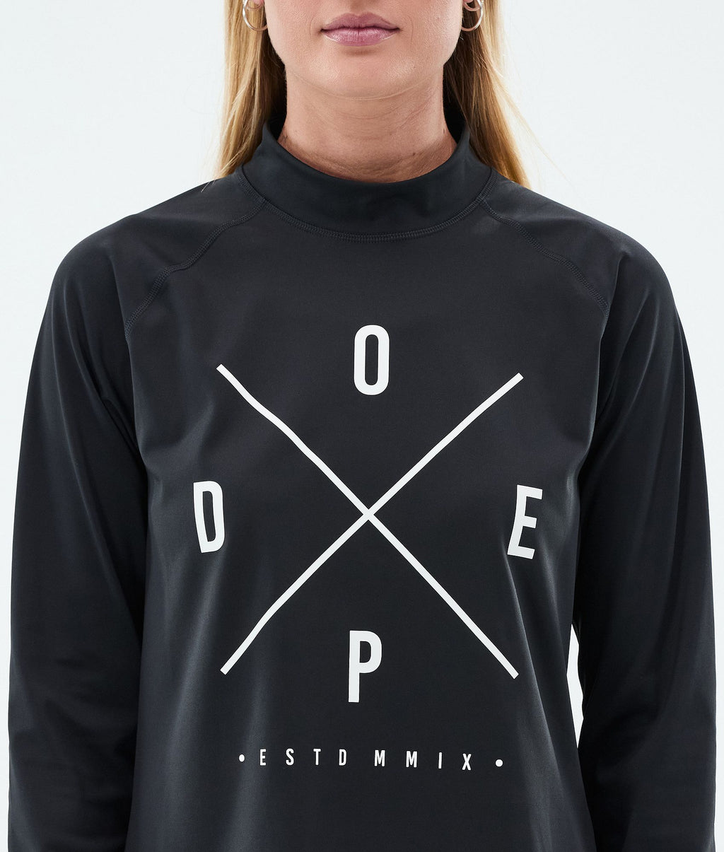 Base Layer Top For Women 2X-Up Black