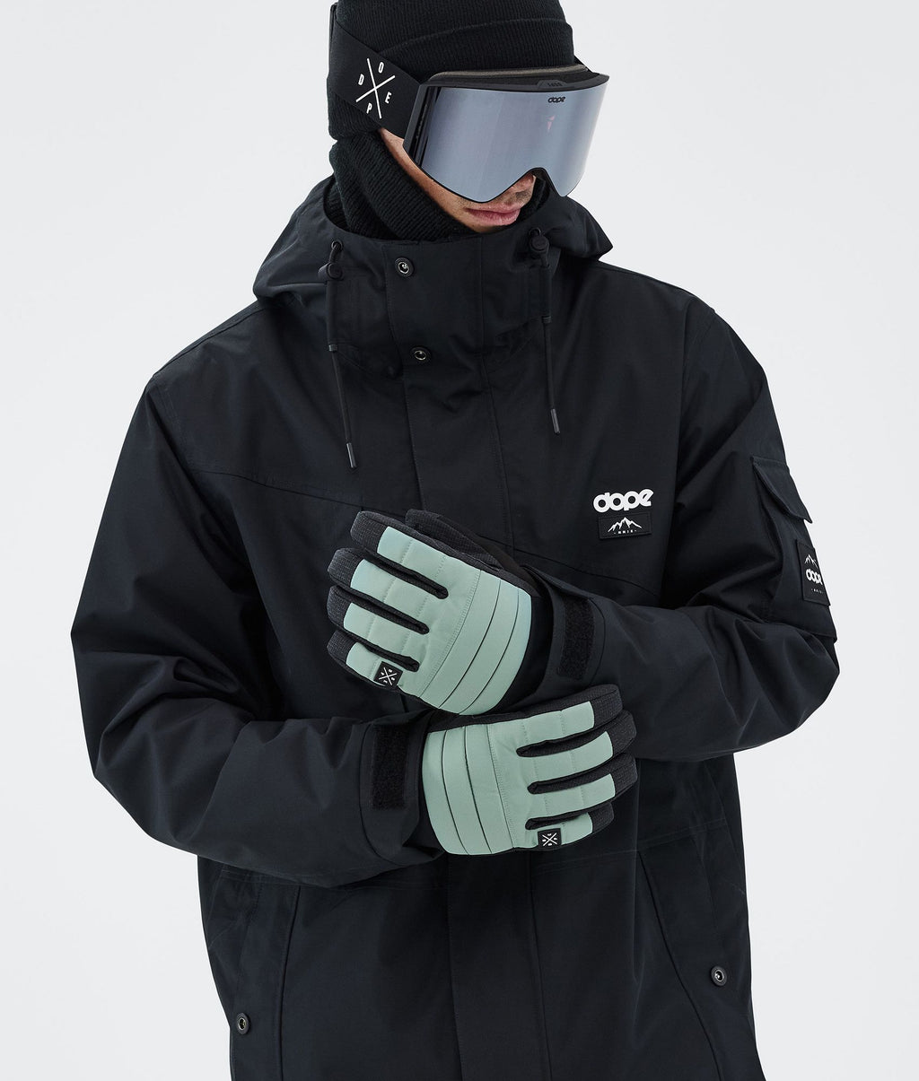 Ski Gloves Faded Green