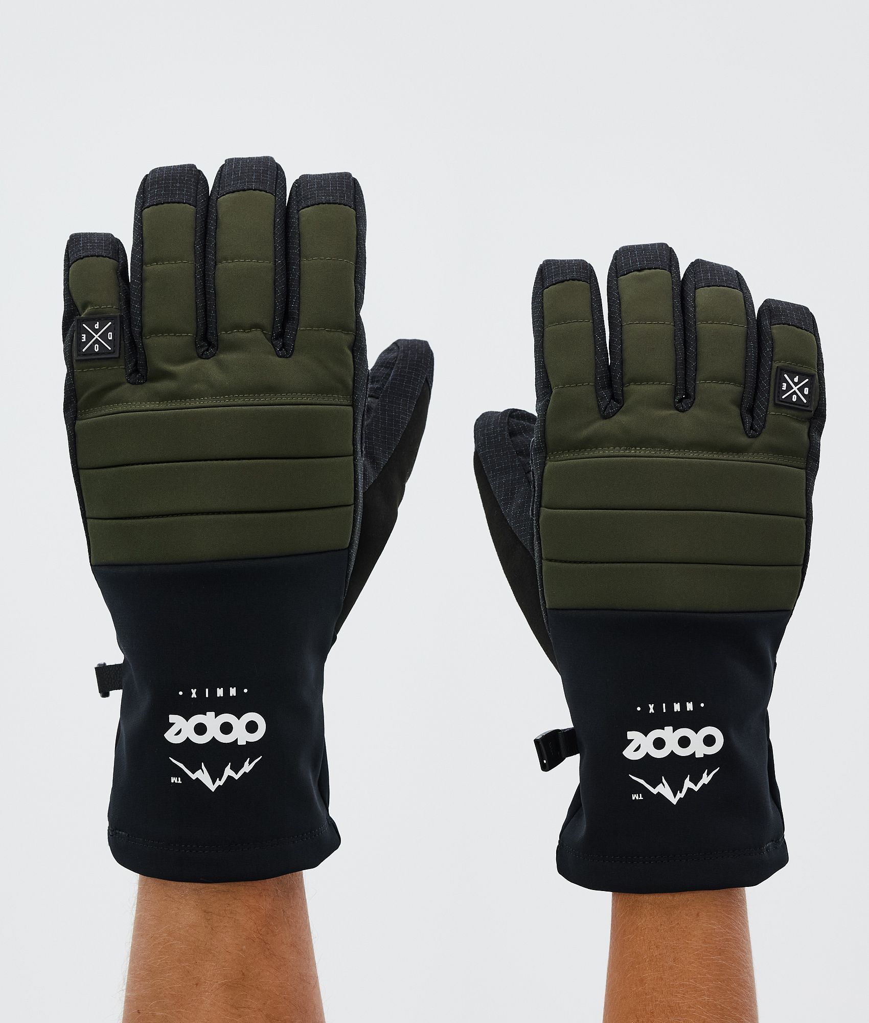 Ski Gloves Olive Green