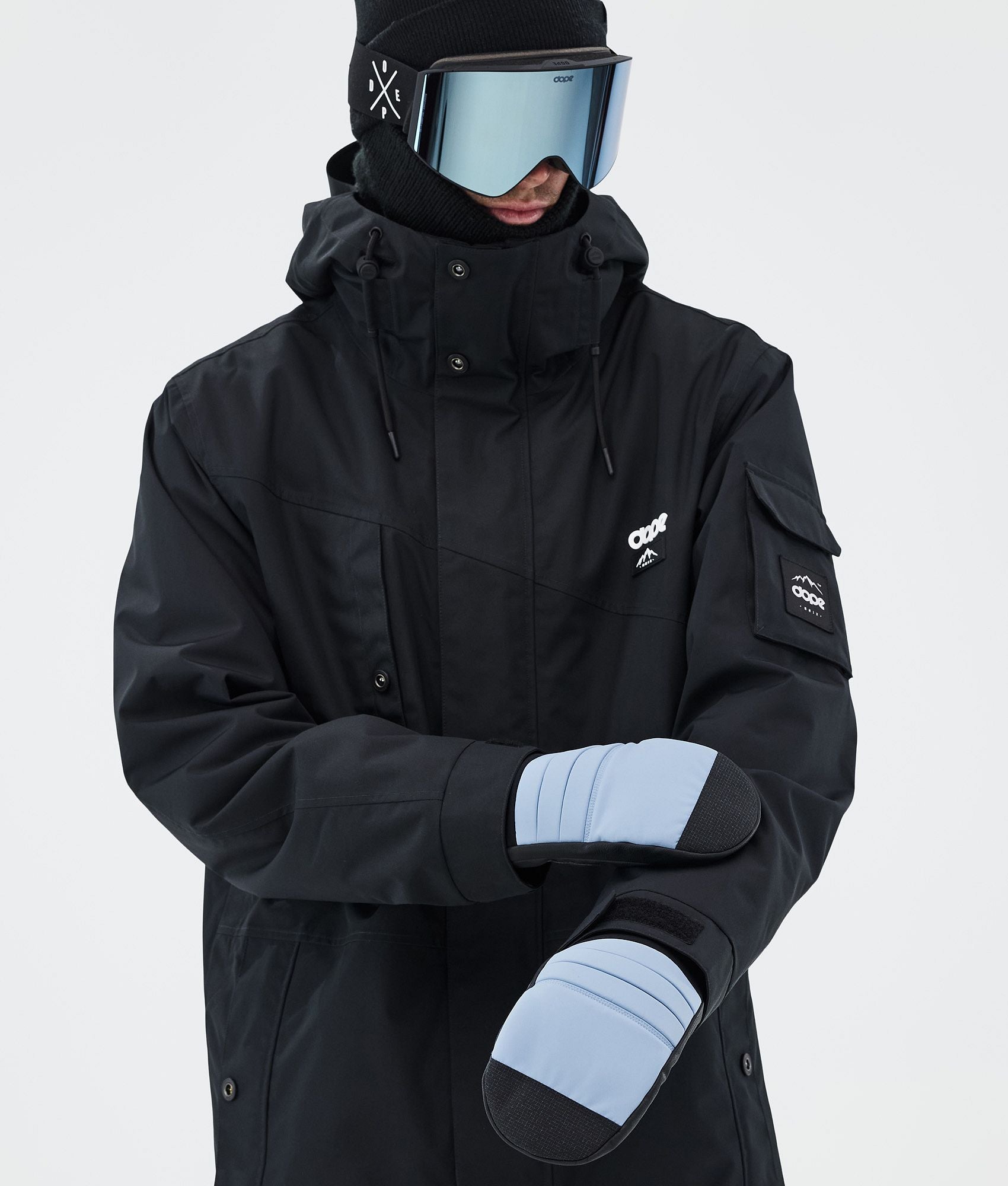 Snow Mittens Light Blue