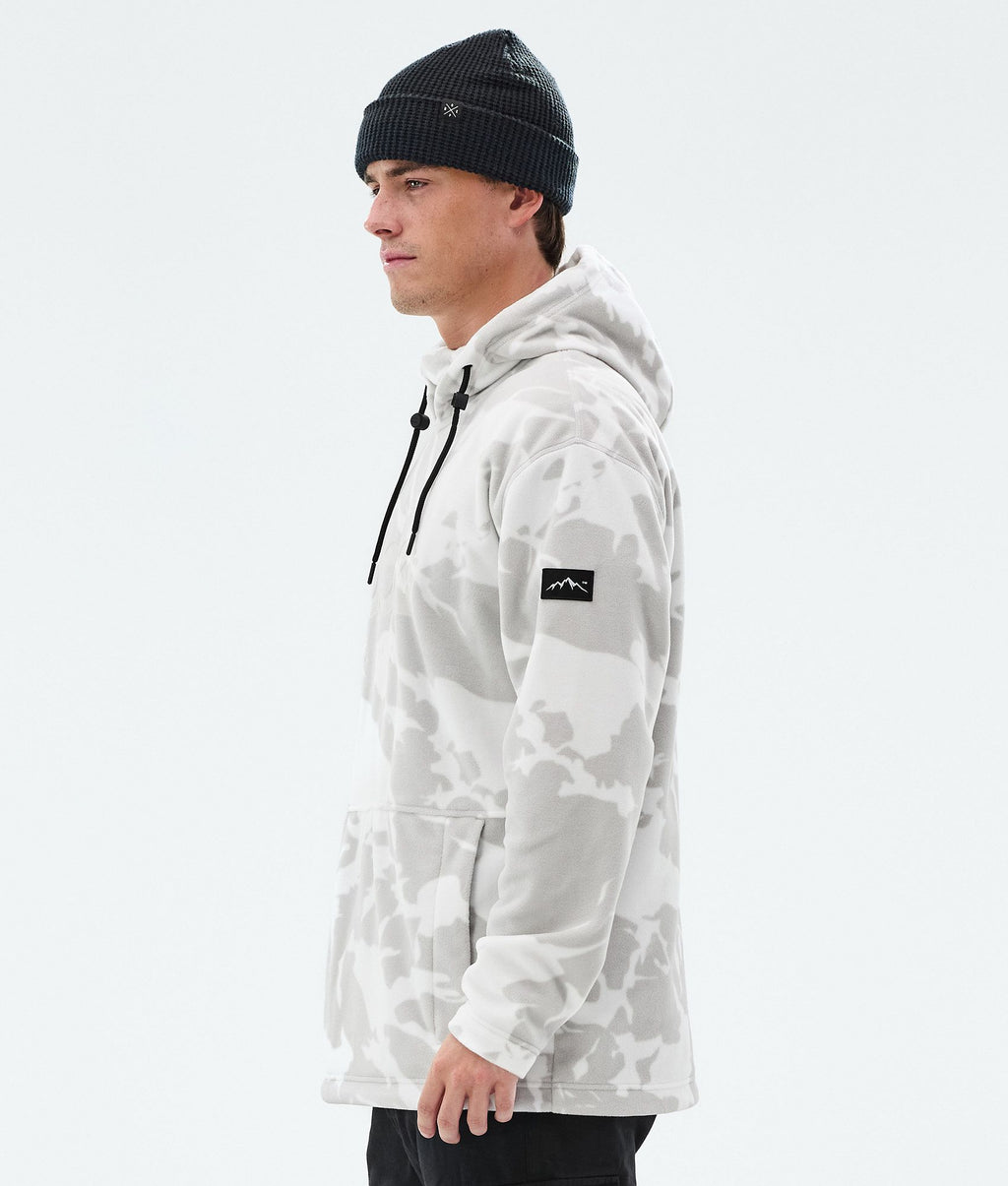 Fleece Hoodie For Men Grey Camo
