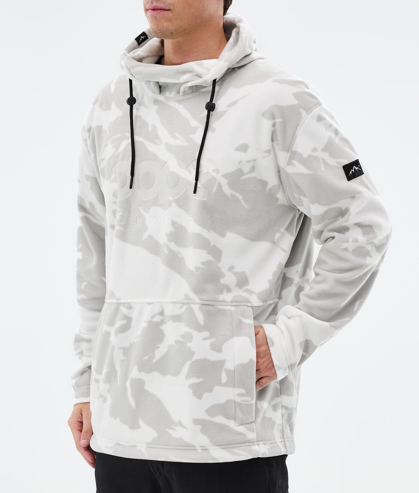 Fleece Hoodie For Men Grey Camo