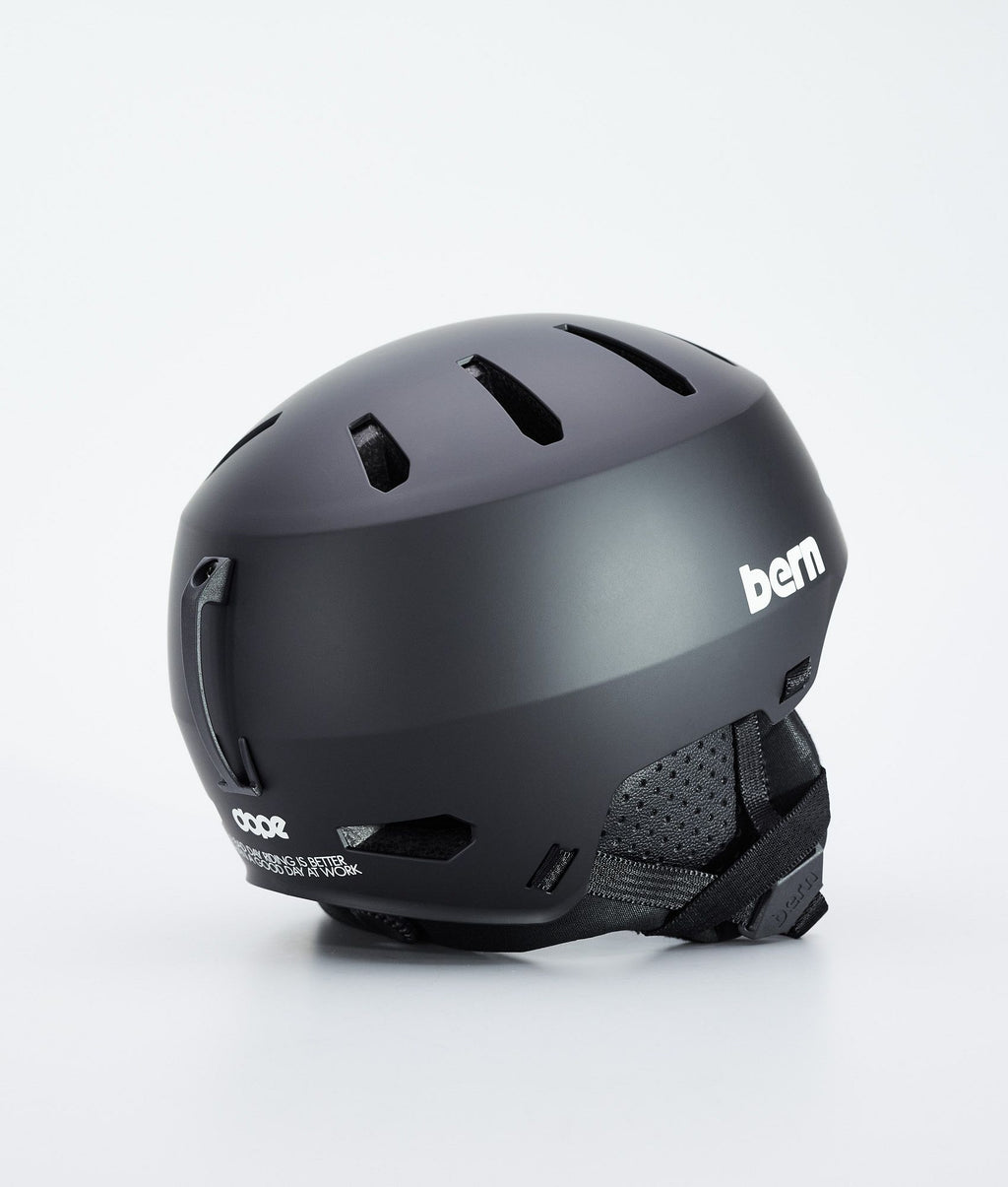 Ski Helmet Classic Matte Black w/ Black