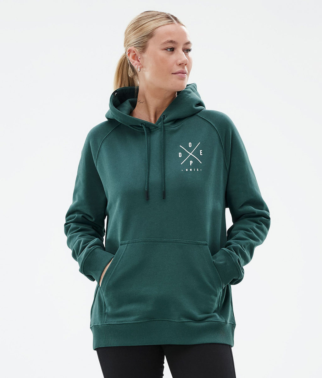 Hoodie Women 2X-Up Bottle Green