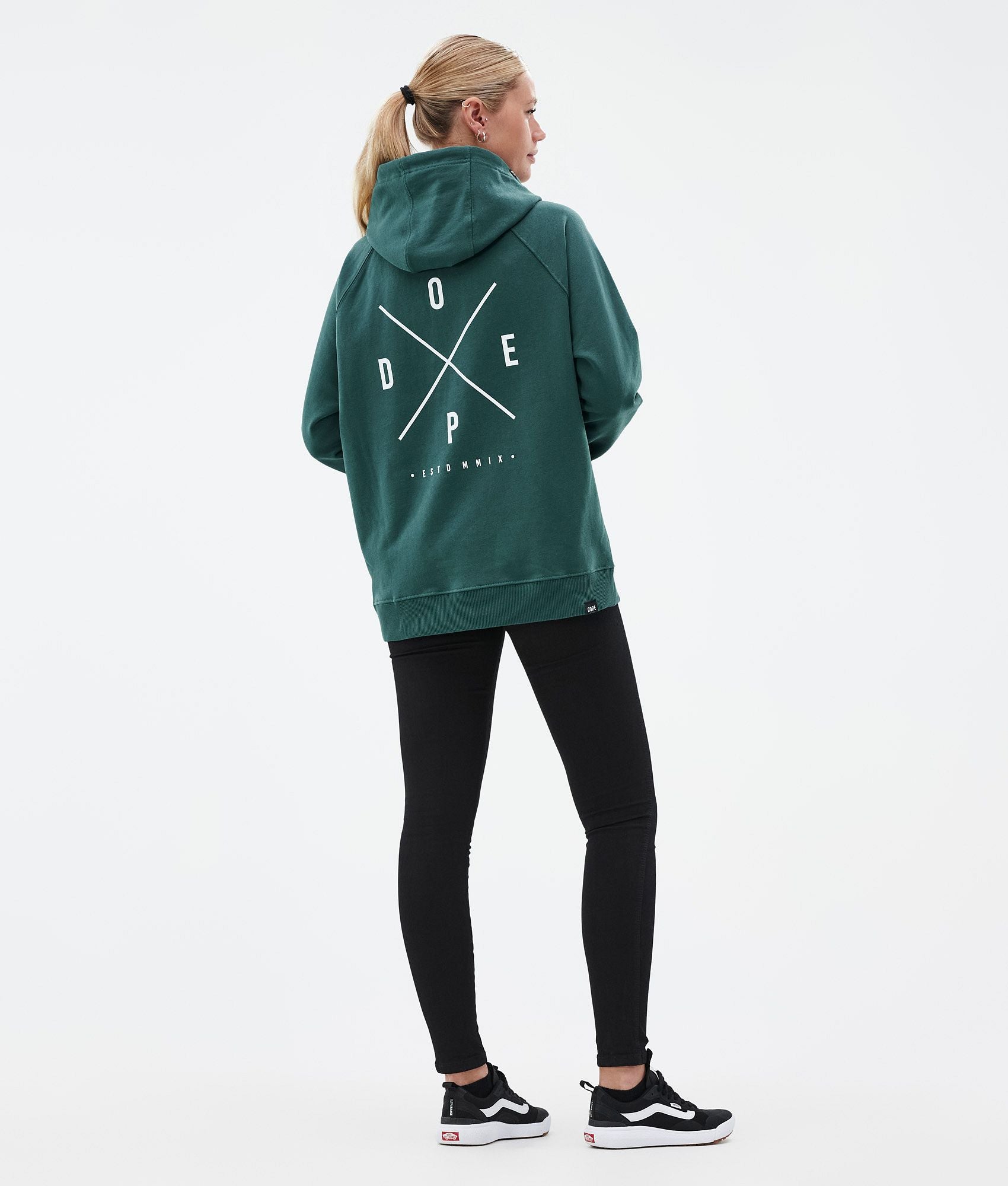Hoodie Women 2X-Up Bottle Green