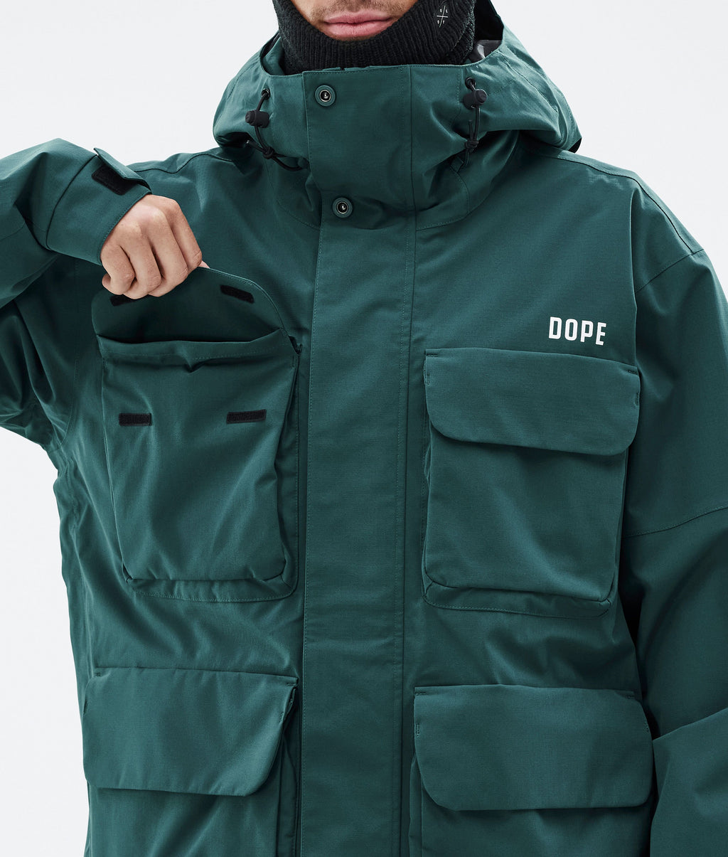 Snowboard Jacket For Men Bottle Green