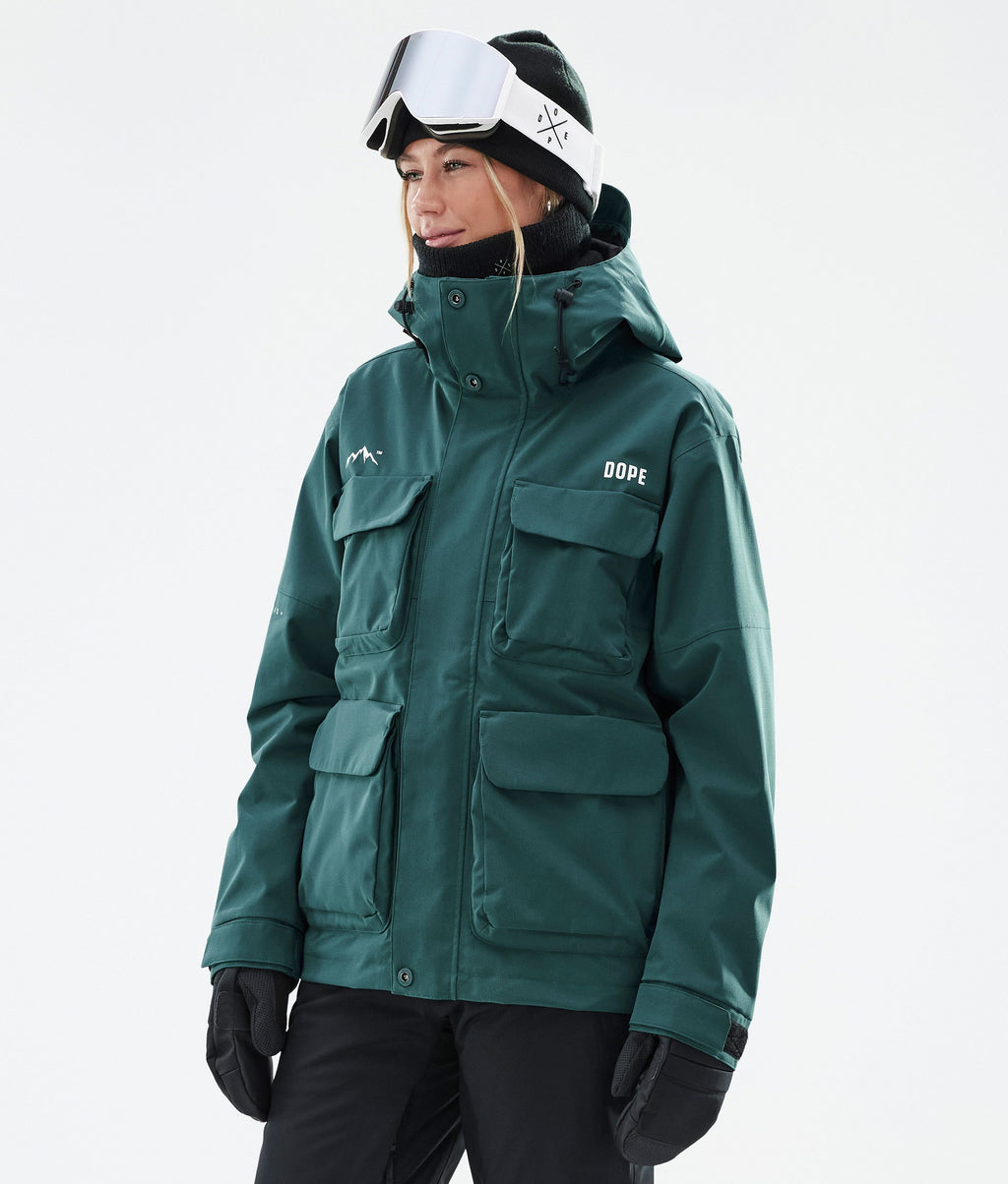 Snowboard Jacket For Women Bottle Green