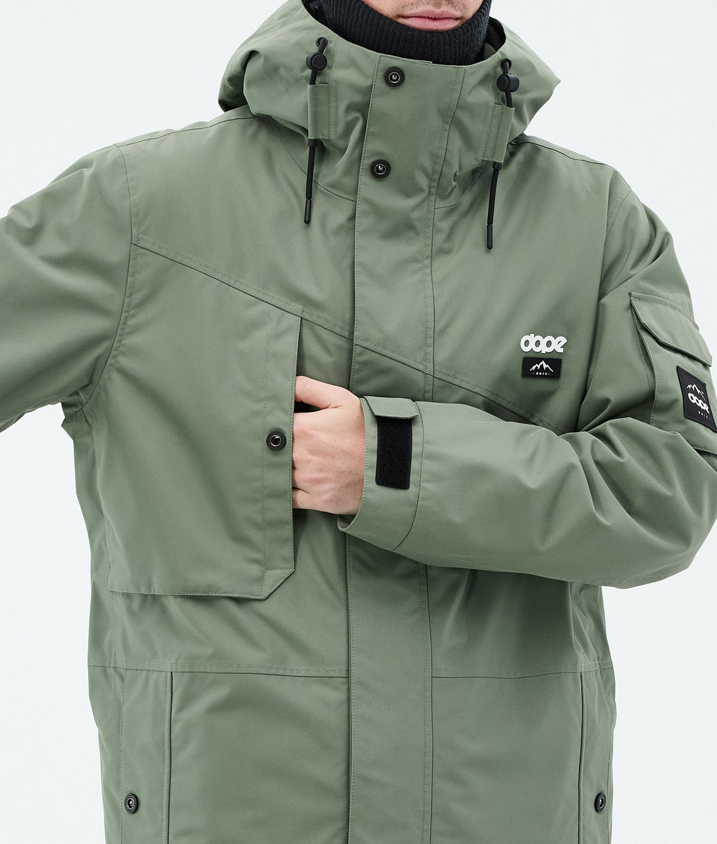 Snowboard Jacket For Men Moss Green