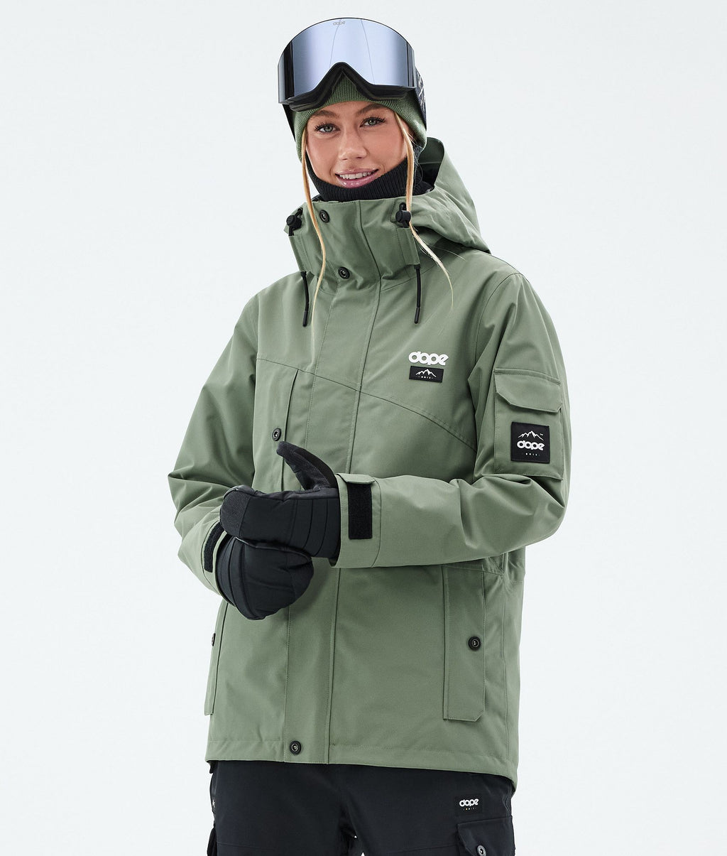 Snowboard Jacket For Women Moss Green