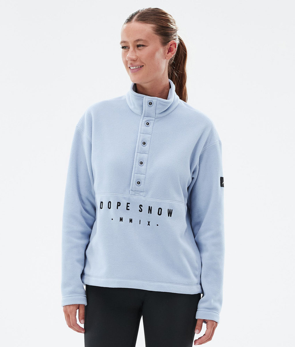 Fleece Sweater For Women Light Blue