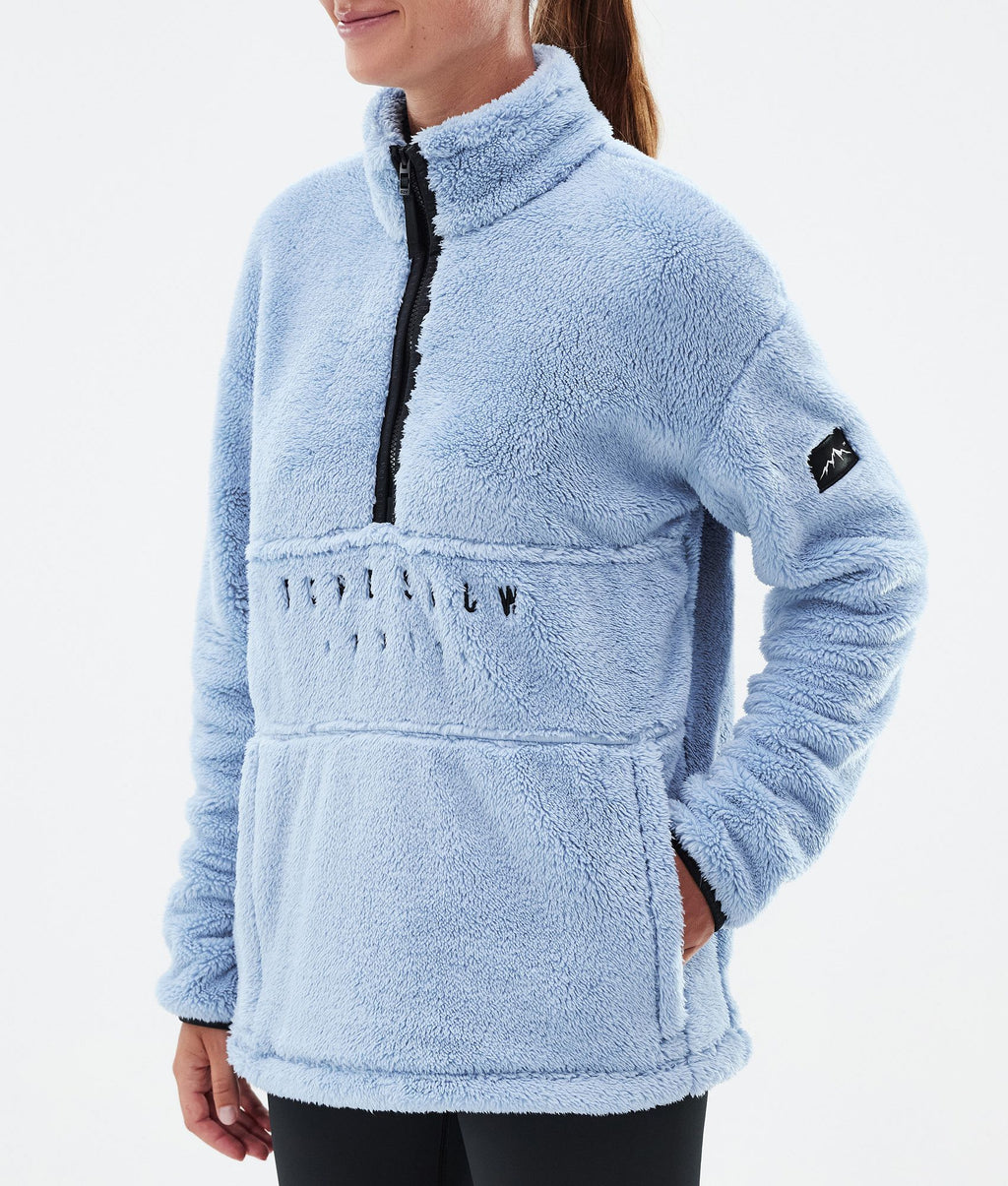 Fleece Sweater For Women Light Blue