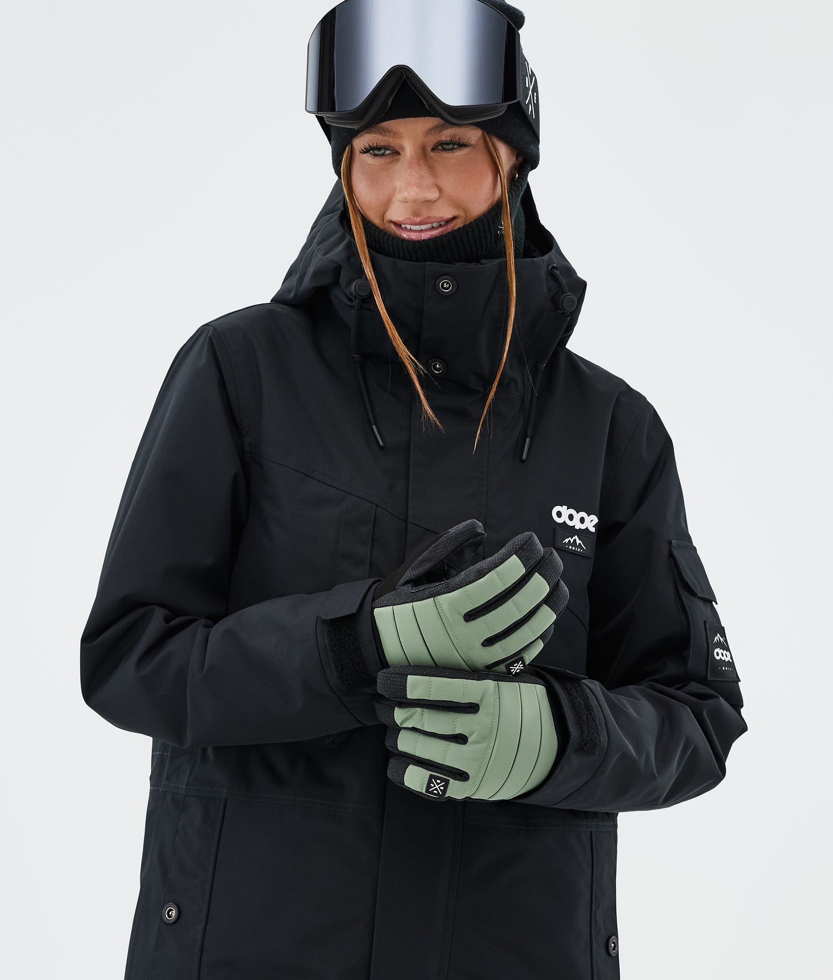 Ski Gloves Moss Green