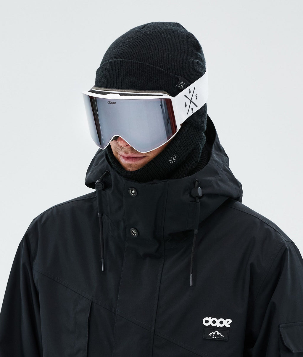 Ski Goggles White/Silver Mirror