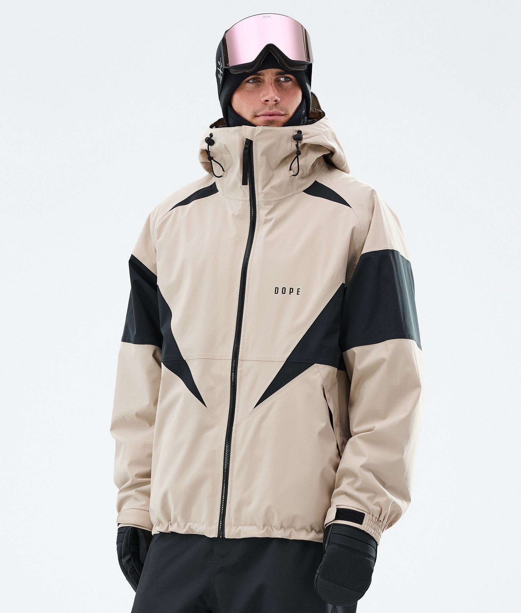 Snowboard Jacket For Men Spike Sand/Black
