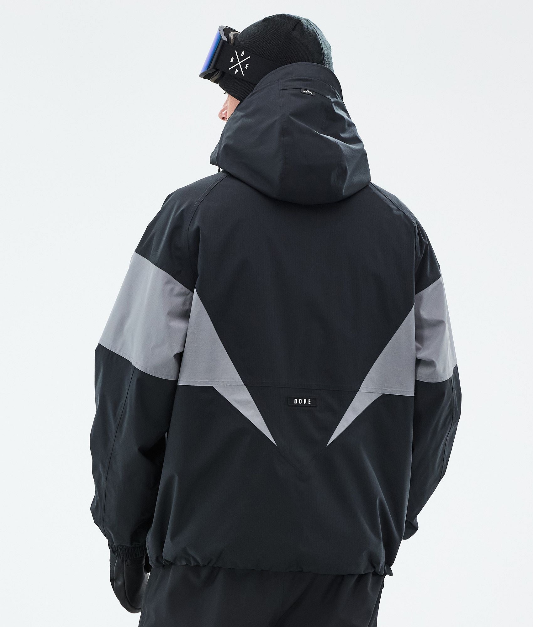 Snowboard Jacket For Men Spike Black/Light Pearl