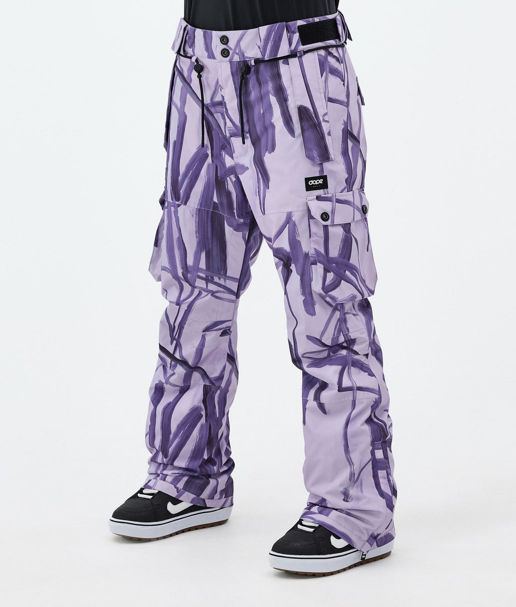 Snowboard Pants For Women Scribble Purple