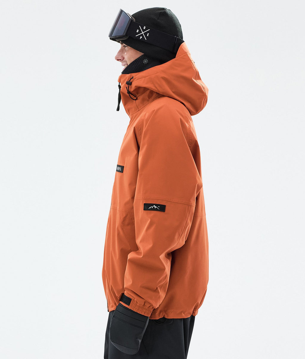 Snowboard Jacket For Men Burned Orange
