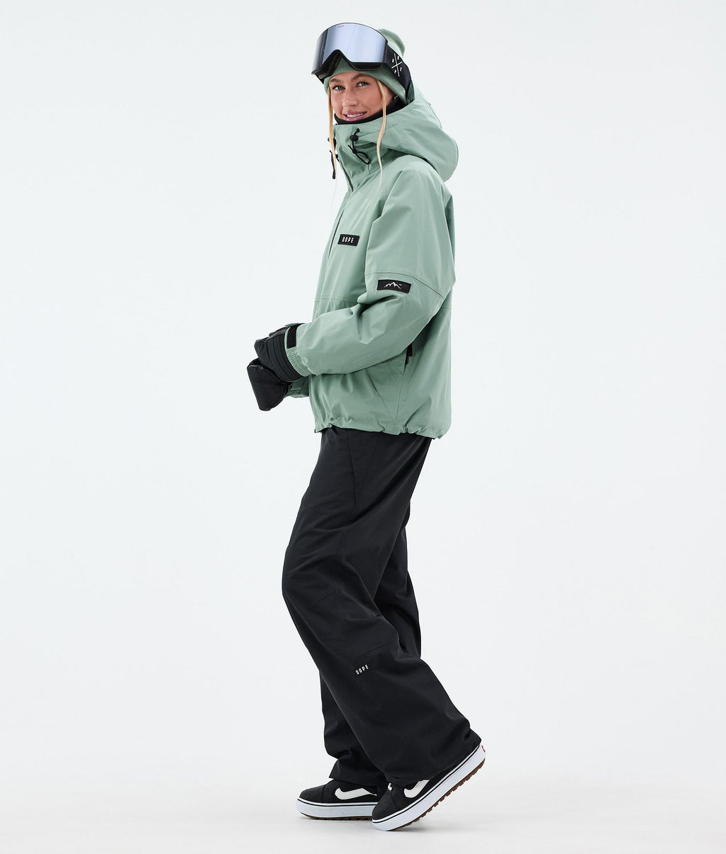 Snowboard Jacket For Women Faded Green