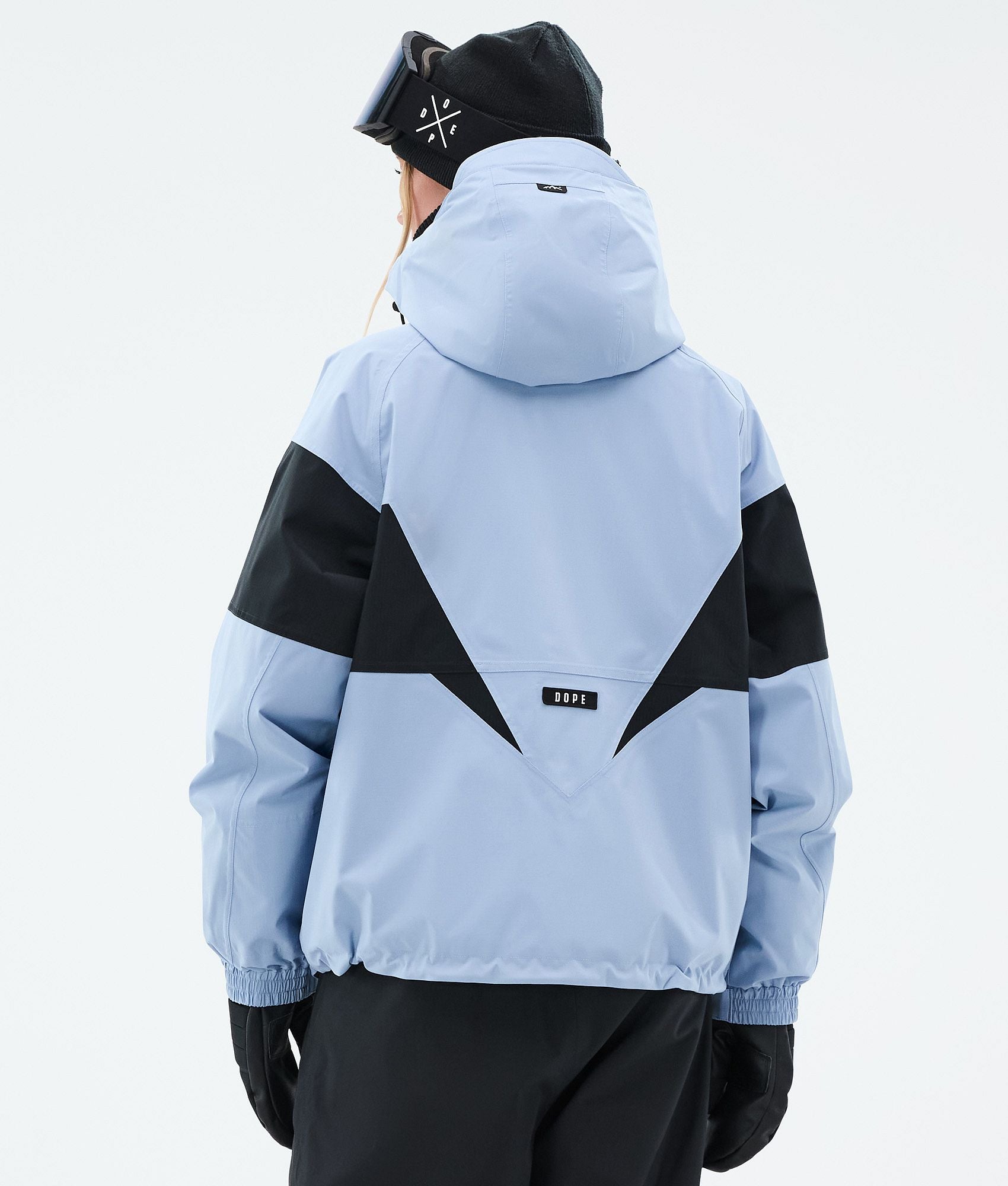 Snowboard Jacket For Women Spike Light Blue/Black